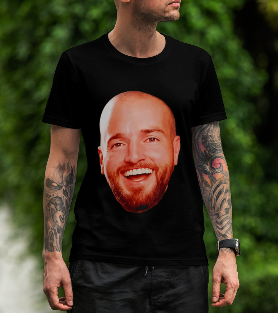 The Smiling Man Happy Face Bold Expression T-Shirt