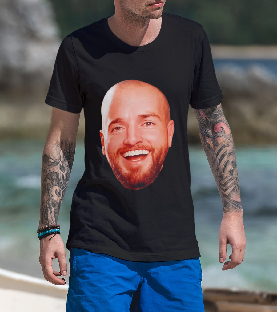 The Smiling Man Happy Face Bold Expression T-Shirt