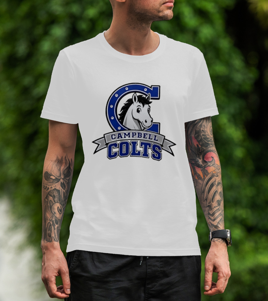 Campbell Colts Athletic Horse T-Shirt