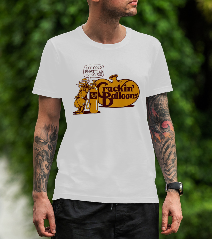 Cracker Barrel Crackin' Balloons Ice Cold Phatties N2O 3 For $20 T-Shirt