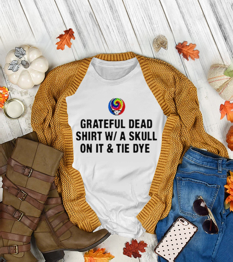 Grateful Dead Skull Tie Dye Spiral T-Shirt
