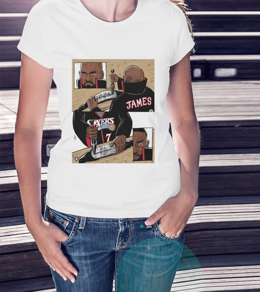 James Sixers 17 Basketball Comic T-Shirt