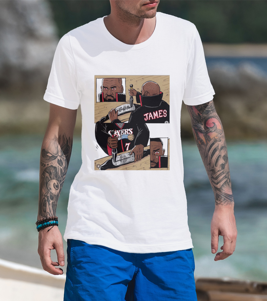 James Sixers 17 Basketball Comic T-Shirt