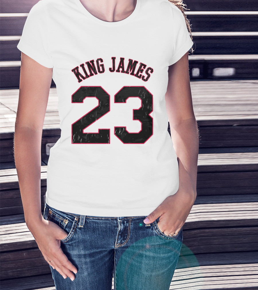 King James 23 Retro Basketball T-Shirt