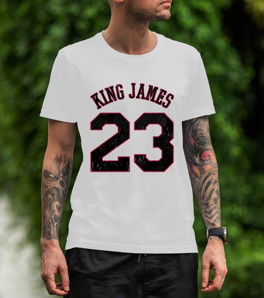 King James 23 Retro Basketball T-Shirt