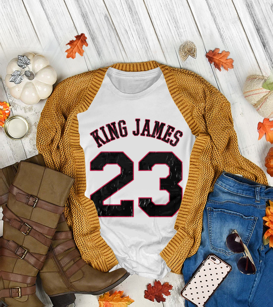 King James 23 Retro Basketball T-Shirt
