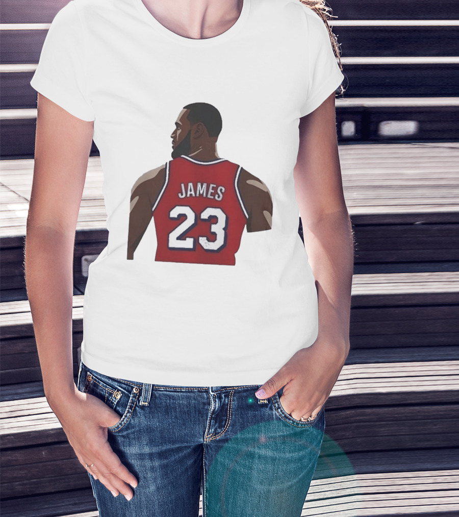 LeBron James 23 Philadelphia 76ers NBA Basketball Lakers Jersey T-Shirt