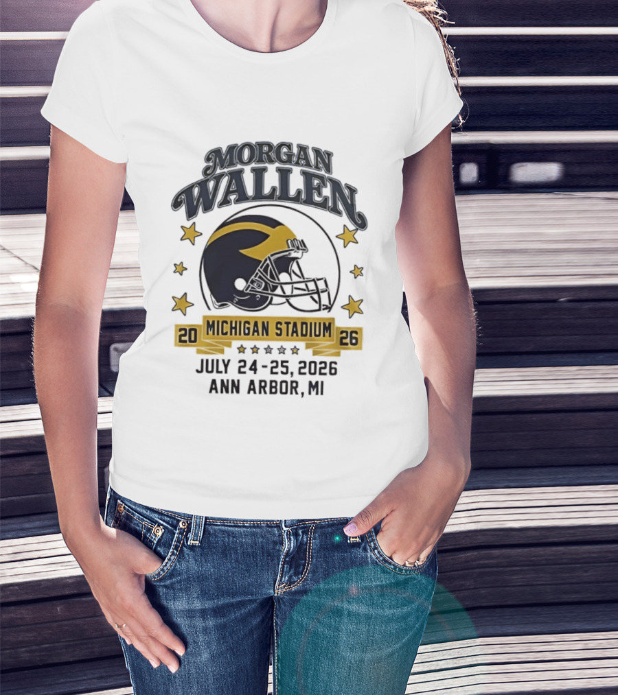 Morgan Wallen Michigan Stadium 2026 Ann Arbor July 24 25 T-Shirt