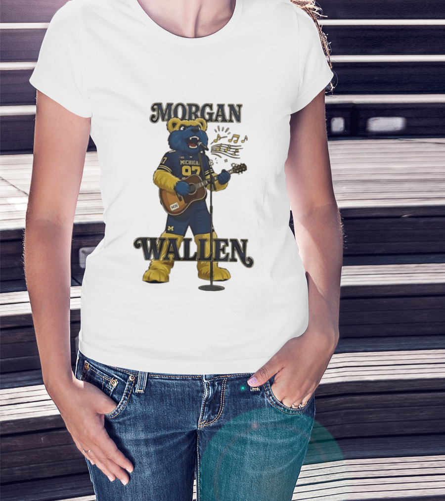 Michigan 97 Football Mascot Morgan Wallen Still The Problem Tour 2026 T-Shirt