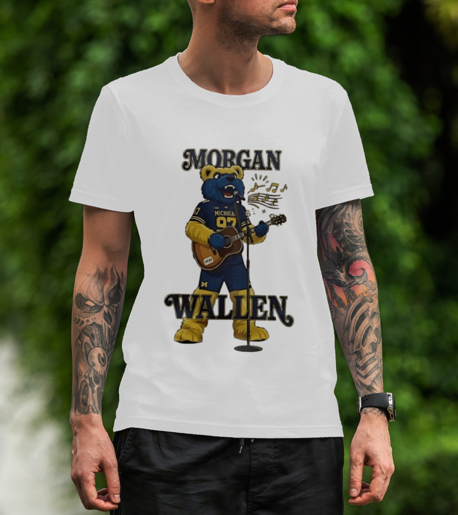 Michigan 97 Football Mascot Morgan Wallen Still The Problem Tour 2026 T-Shirt