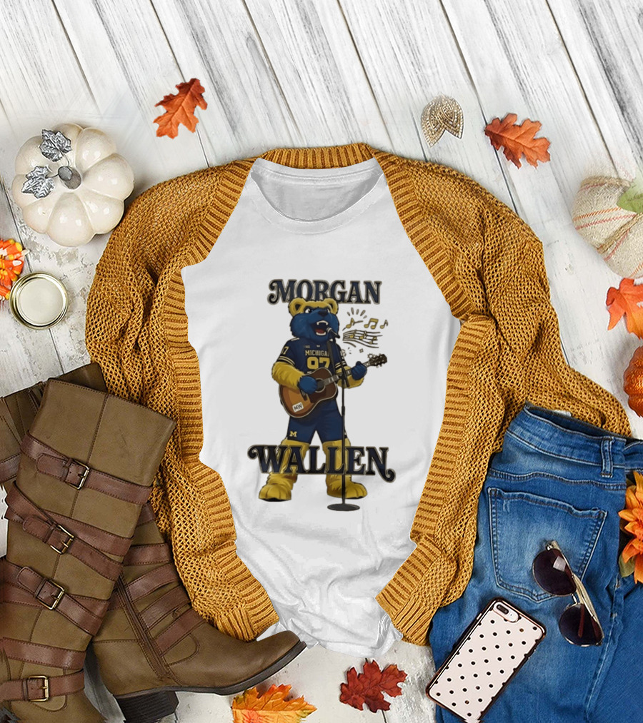 Michigan 97 Football Mascot Morgan Wallen Still The Problem Tour 2026 T-Shirt