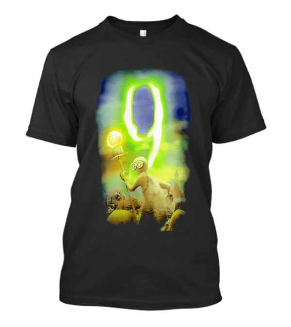 9 Movie Iconic Character With Light Bulb Staff And Gas Mask T-Shirt