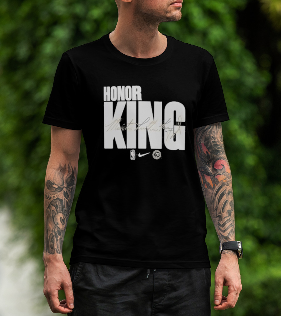 Anthony Edwards NBA Philadelphia 76ers Honor King Martin Luther King Jr Team Issued T-Shirt