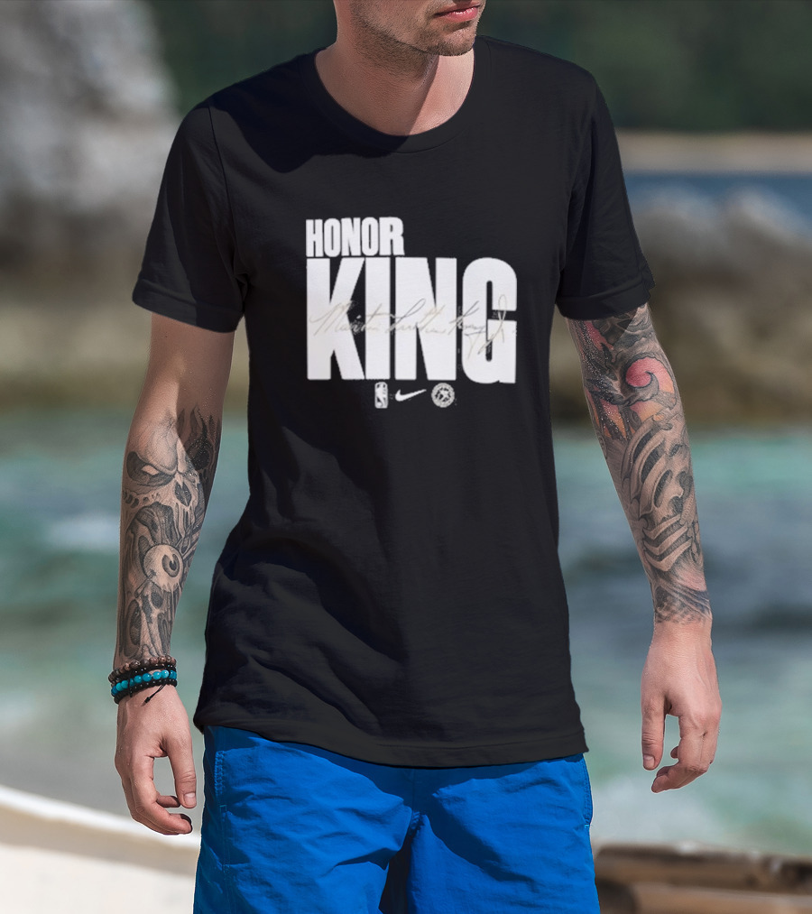 Anthony Edwards NBA Philadelphia 76ers Honor King Martin Luther King Jr Team Issued T-Shirt