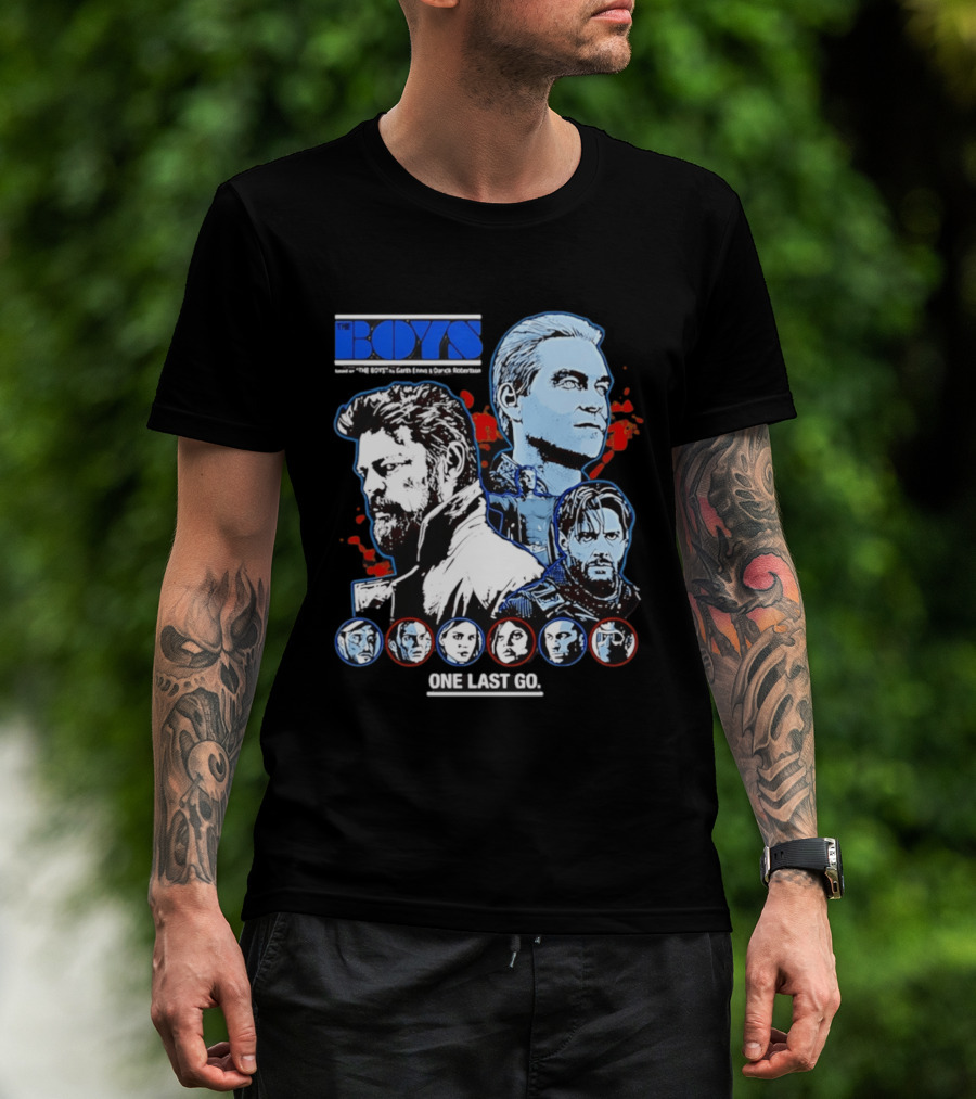 The Boys Billy Butcher Homelander Soldier Boy One Last Go T-Shirt