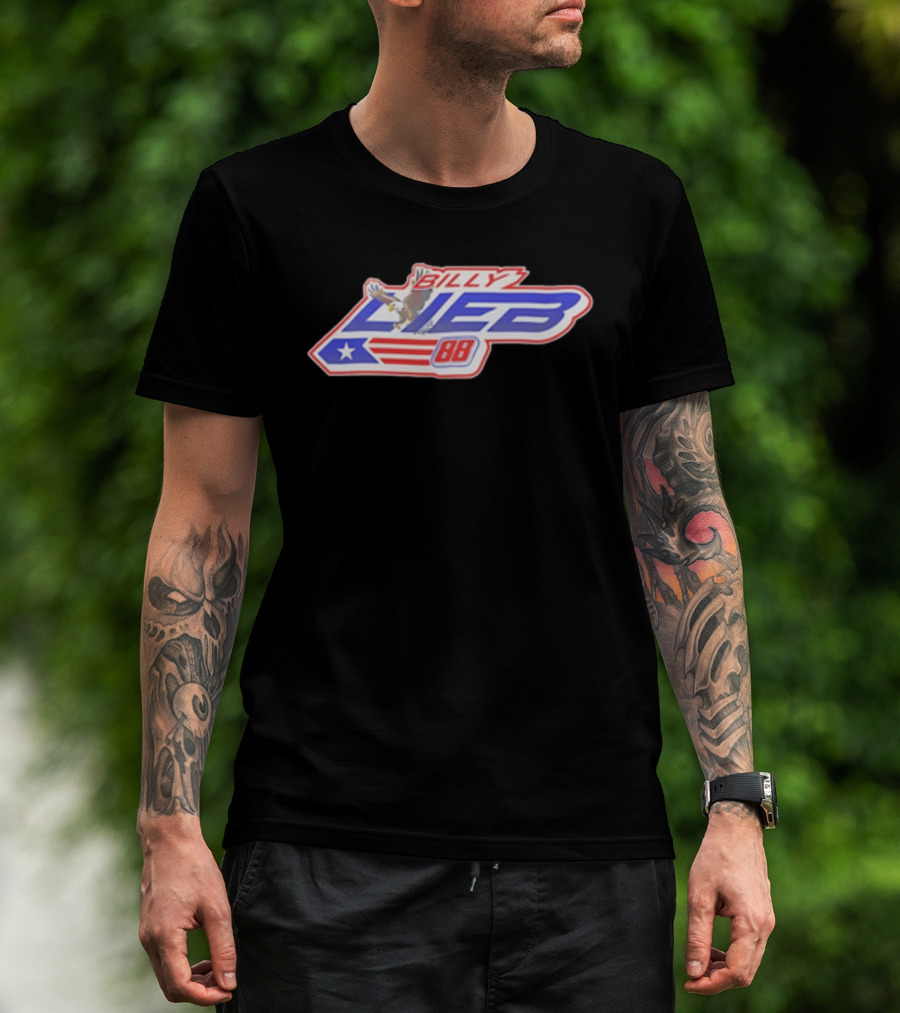 Billy Lieb No 88 Racing Driver American Eagle And Flag T-Shirt