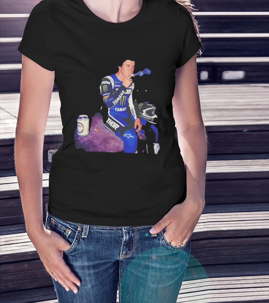 Haiden Deegan Yamaha Thor Monster Energy Smoking Image T-Shirt