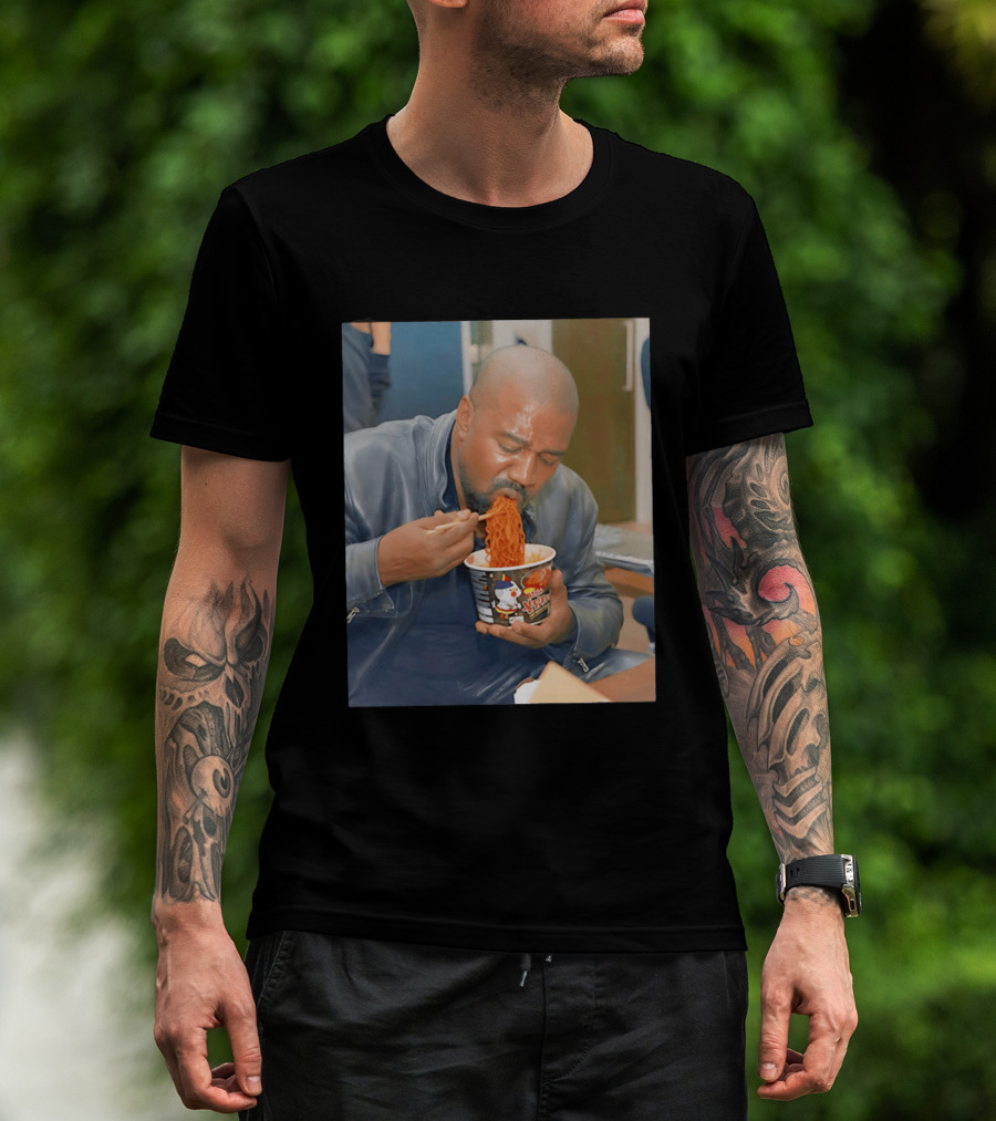 Buldak Bokkeum Myeon Kanye West Noodle Cup Spicy Challenge T-Shirt