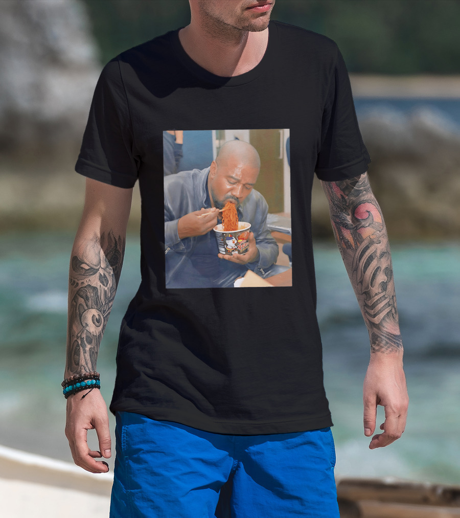 Buldak Bokkeum Myeon Kanye West Noodle Cup Spicy Challenge T-Shirt
