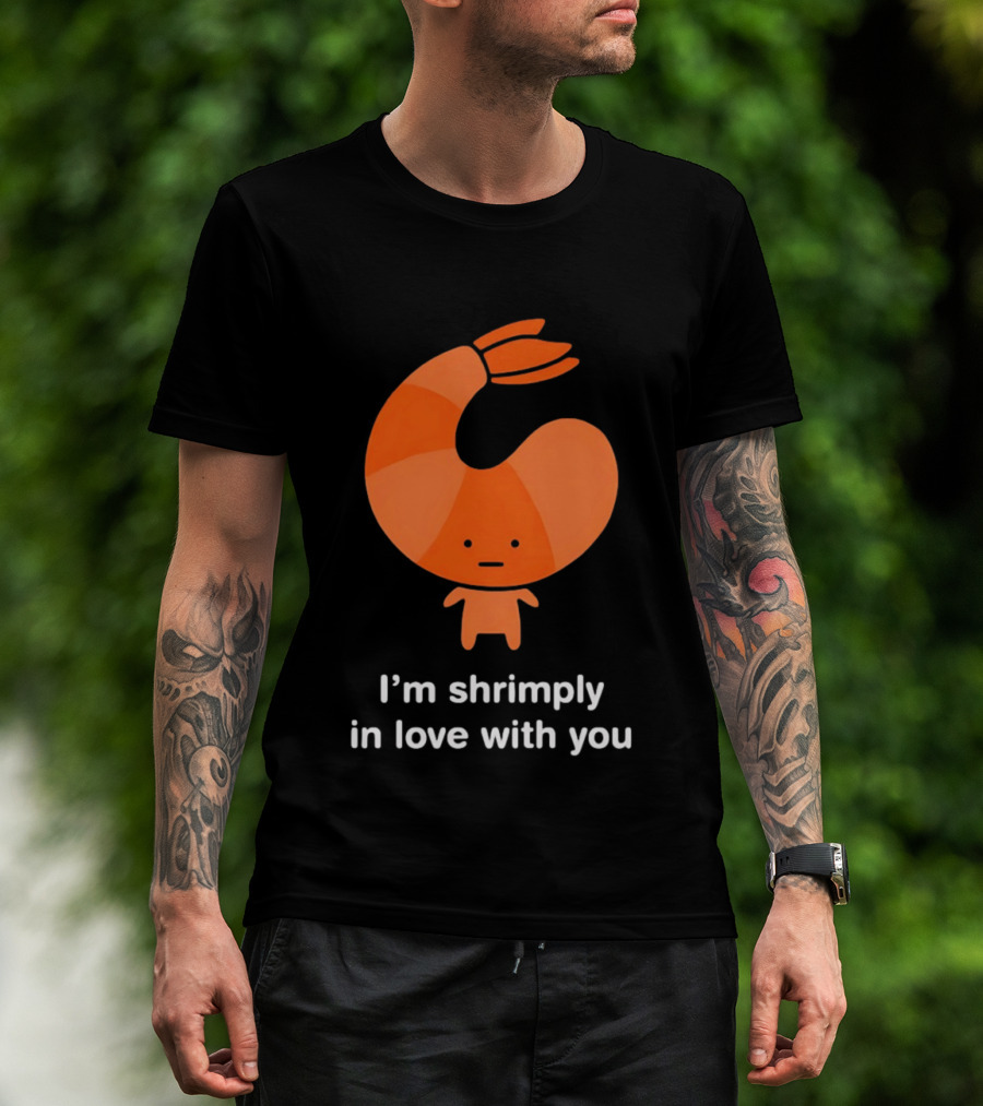 I'm Shrimply In Love With You Cute Shrimp Pun T-Shirt