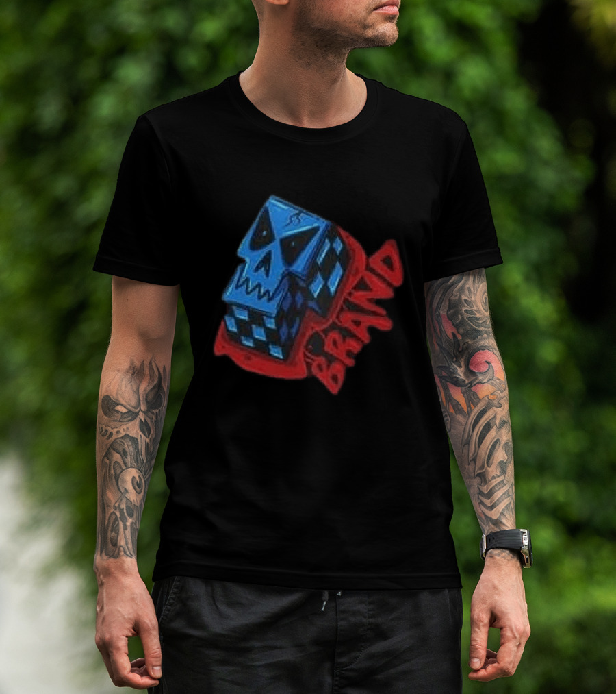 Don't Let Your Love For Somebody Overlook The Reality Of The Situation Skull Cube Brand T-Shirt