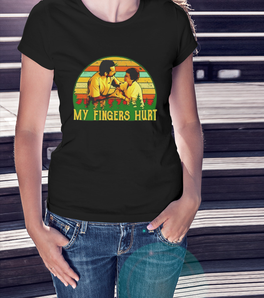 Happy Gilmore My Fingers Hurt Scene Vintage Style Adam Sandler T-Shirt