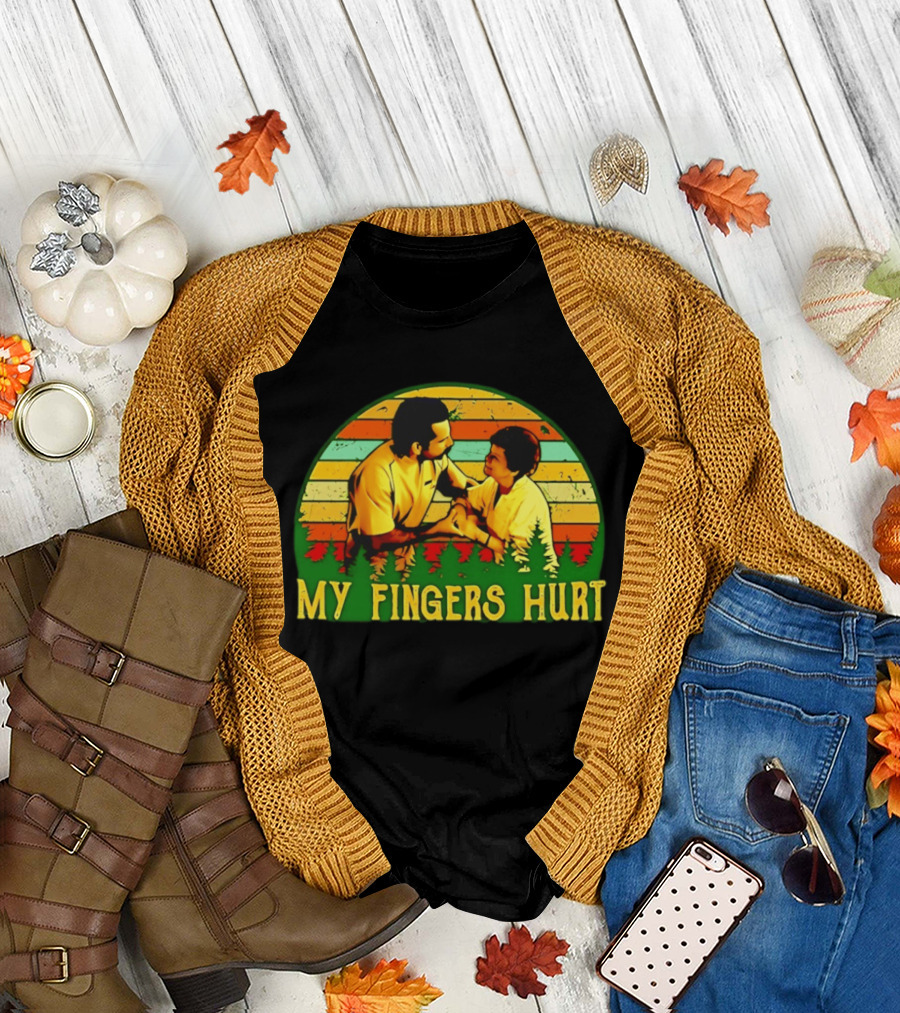 Happy Gilmore My Fingers Hurt Scene Vintage Style Adam Sandler T-Shirt