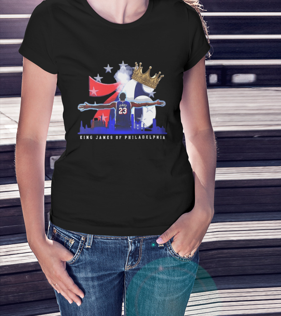 LeBron James NBA 76ers King James Of Philadelphia T-Shirt