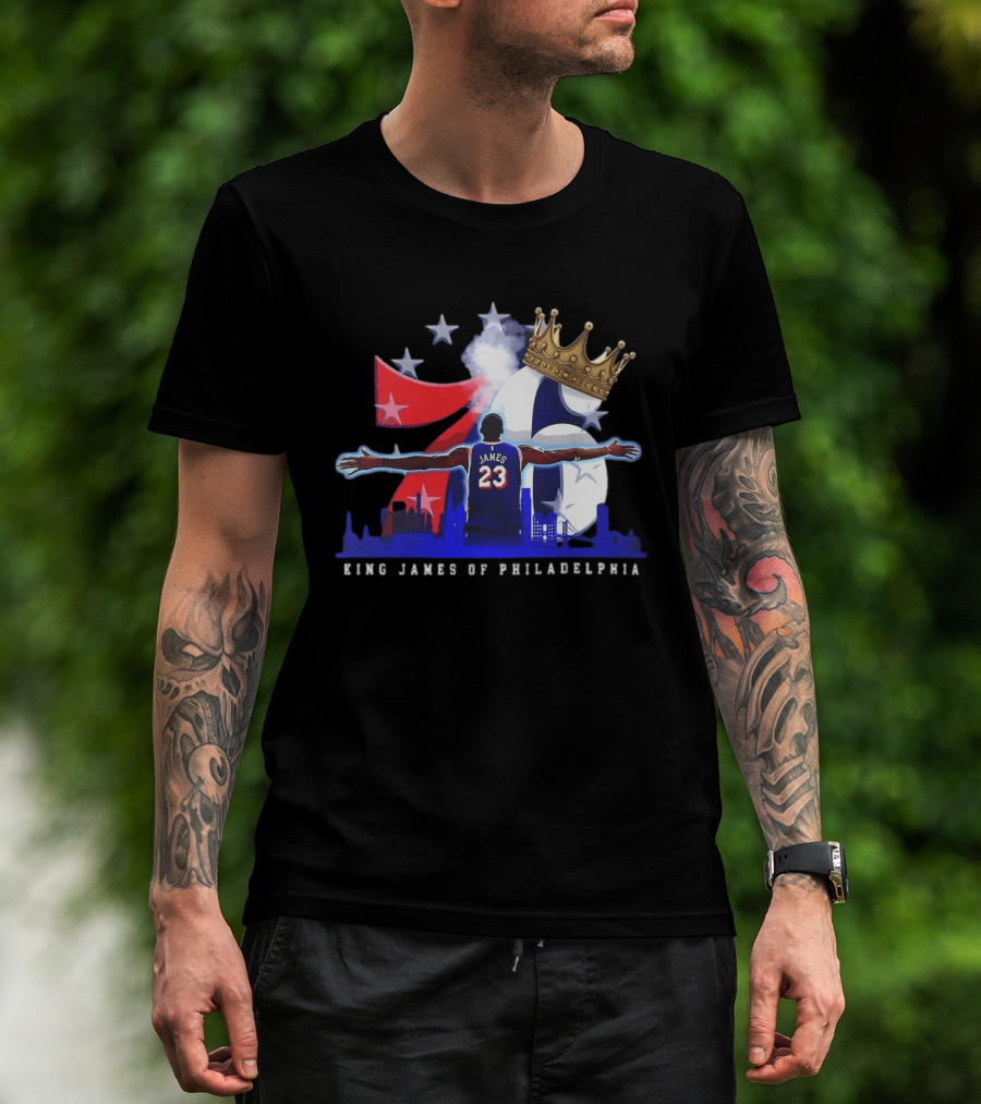 LeBron James NBA 76ers King James Of Philadelphia T-Shirt