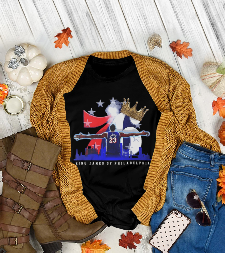 LeBron James NBA 76ers King James Of Philadelphia T-Shirt