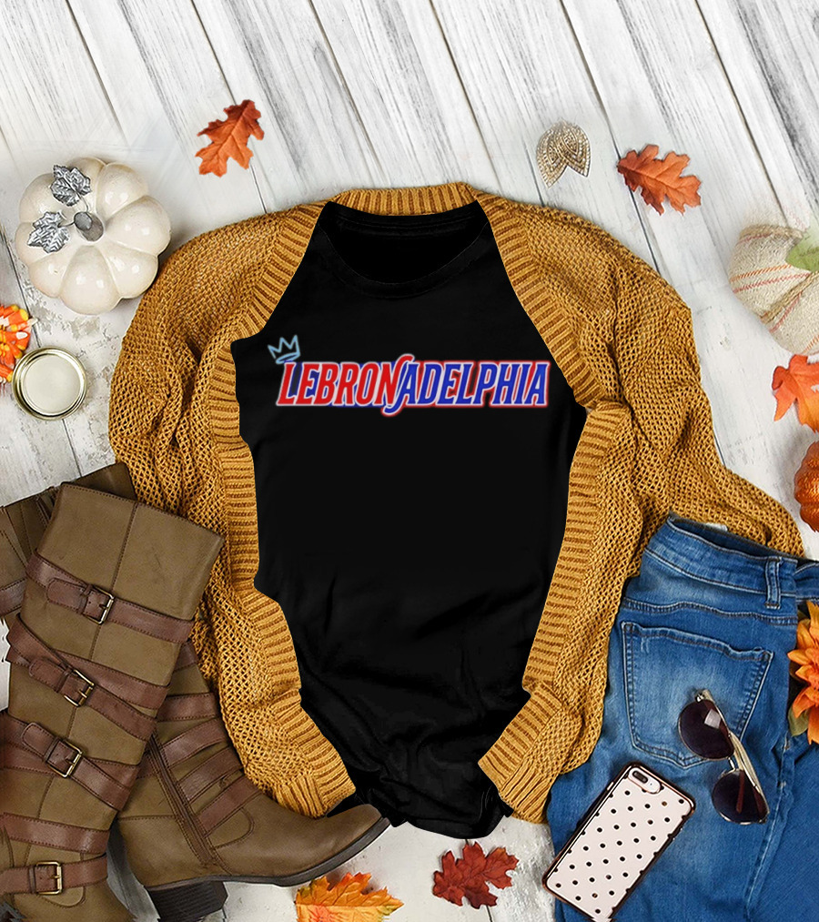 LeBron James Philadelphia 76ers LeBronadelphia King Concept 2026 T-Shirt