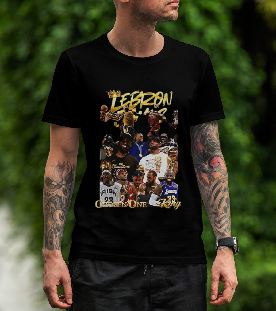 Lebron James Chosen One King Lakers Heat Cavaliers Lakers Champions T-Shirt