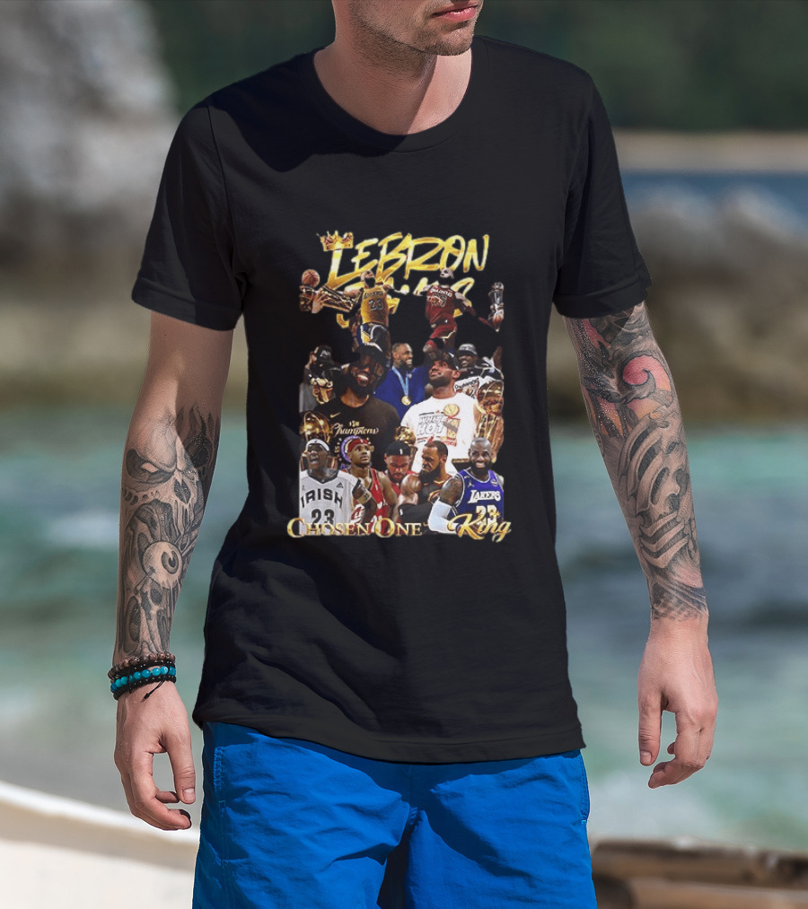 Lebron James Chosen One King Lakers Heat Cavaliers Lakers Champions T-Shirt