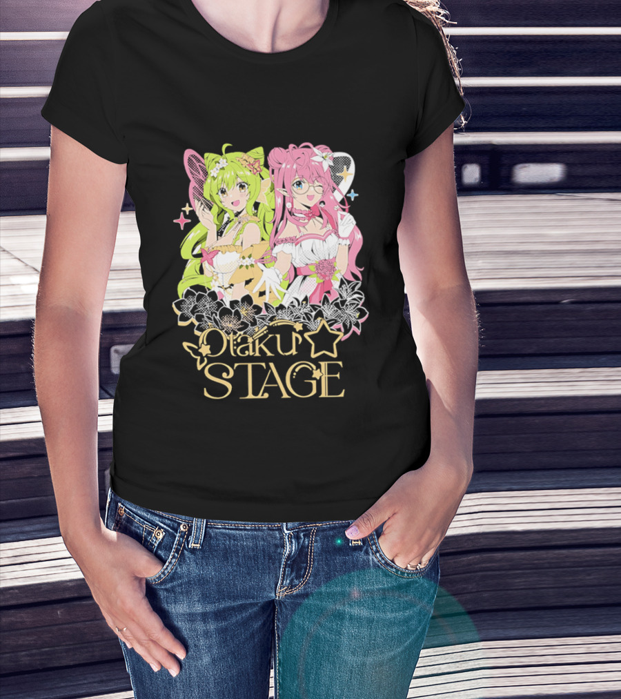 Otaku Stage Inanna Bell Lily Pichu Anime Characters Pastel Aesthetic T-Shirt