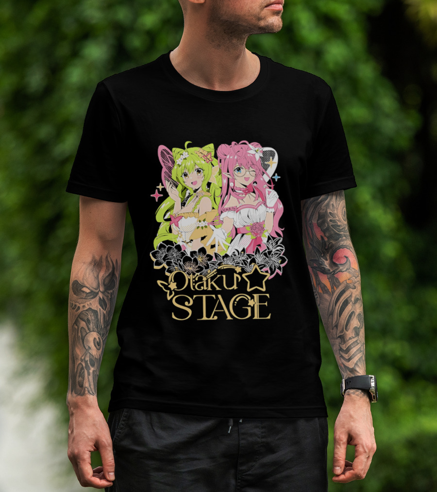 Otaku Stage Inanna Bell Lily Pichu Anime Characters Pastel Aesthetic T-Shirt