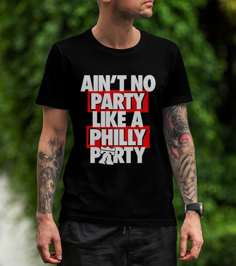 Philadelphia 76ers Ain't No Party Like A Philly Party Liberty Bell T-Shirt