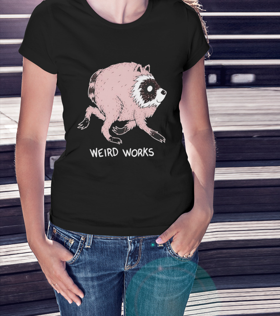 Running Raccoon Weird Works Jimothy T-Shirt