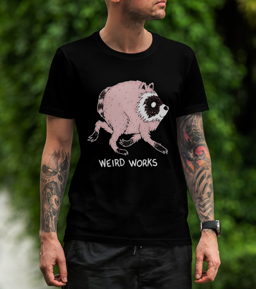 Running Raccoon Weird Works Jimothy T-Shirt