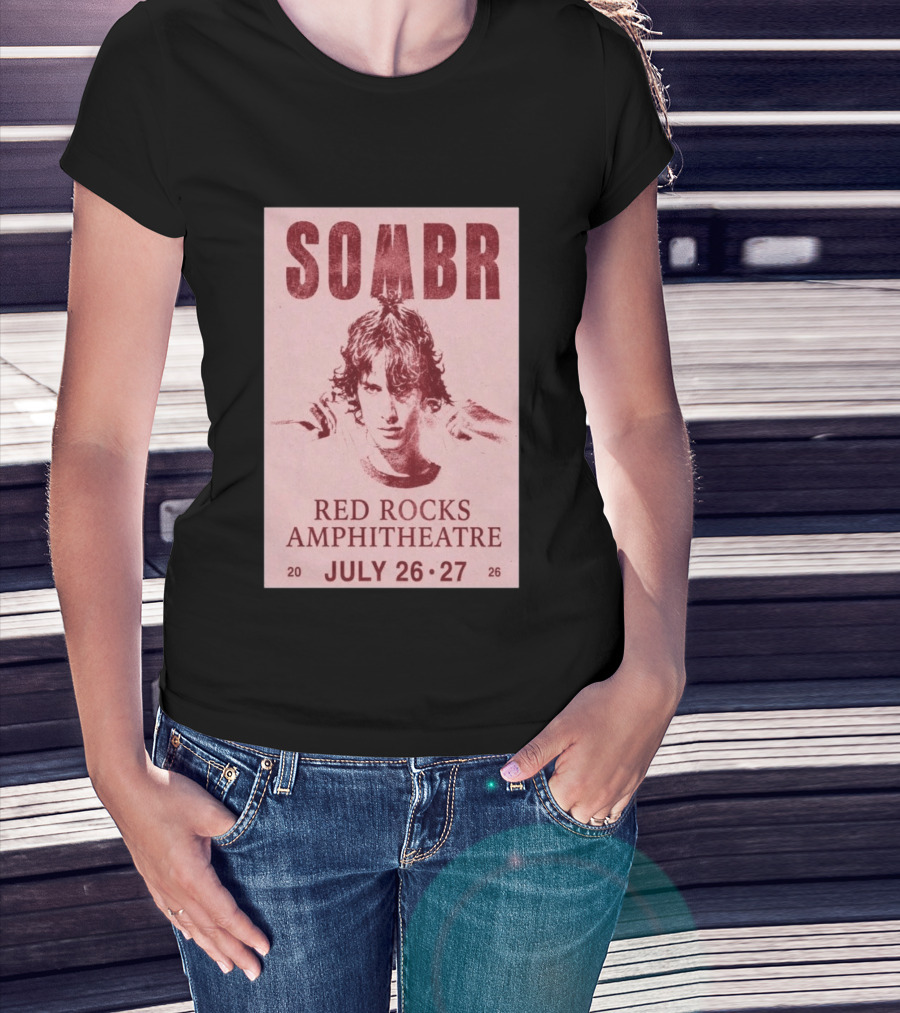SOMBR Red Rocks Amphitheatre July 26 27 2026 T-Shirt