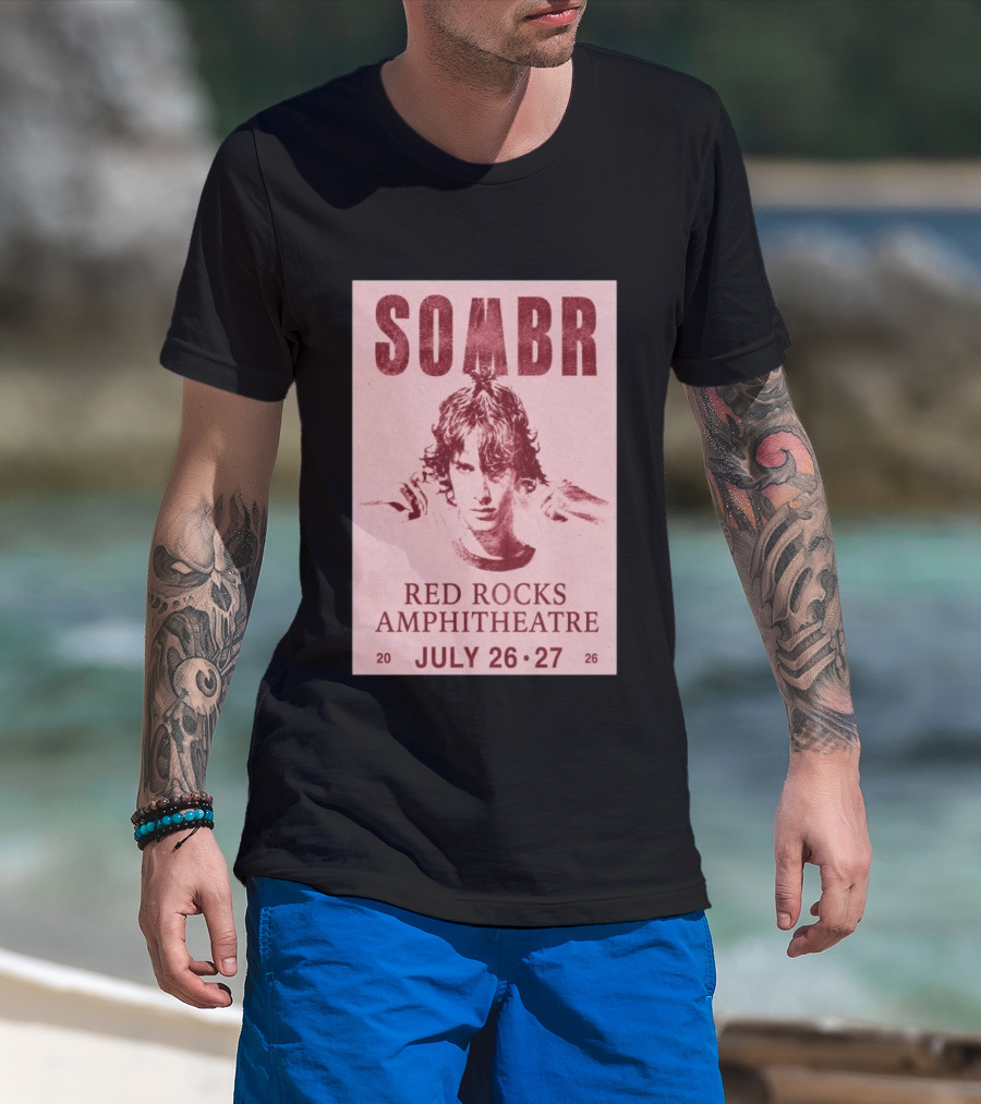 SOMBR Red Rocks Amphitheatre July 26 27 2026 T-Shirt