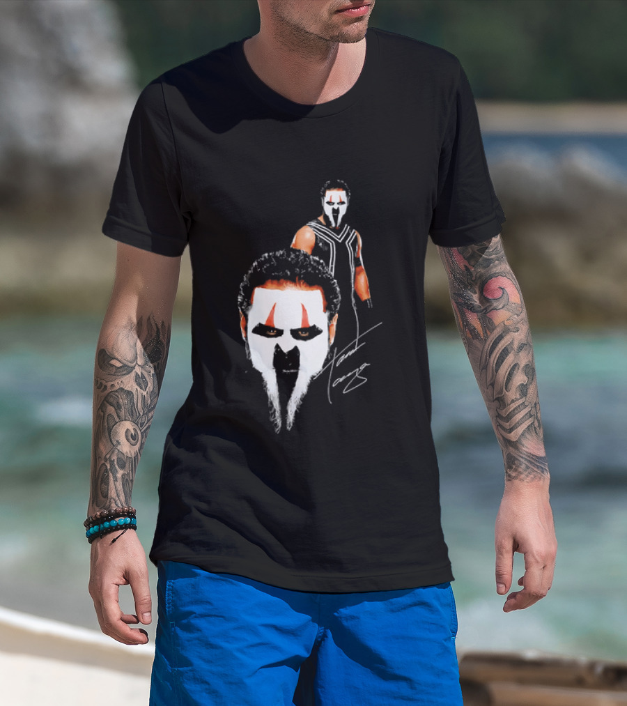 Tama Tonga Face Paint Mask Wrestler Signature T-Shirt