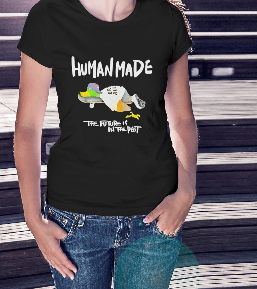 Human Made The Future Is In The Past Duck Skateboard T-Shirt
