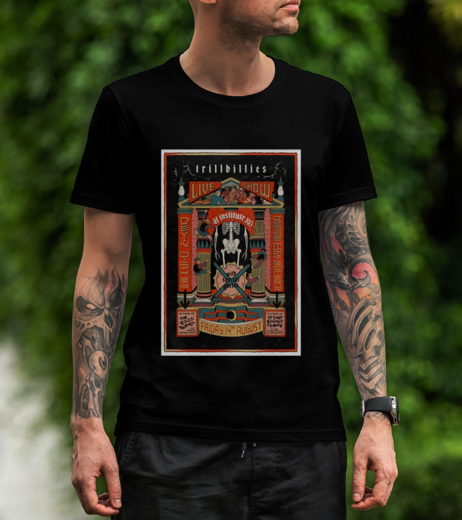 Trillbillies Live Show At Institute 193 Devin O'Shea Haywood Espace Nitti August 14 With Special Guests Lexington KY T-Shirt