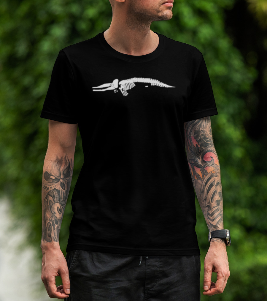 Worst Aquarium Ever New Bedford Whaling Museum Skeleton Whale T-Shirt
