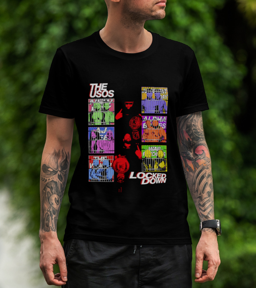 The Usos Locked Down WWE The Judgment Day New Day Alpha Academy T-Shirt