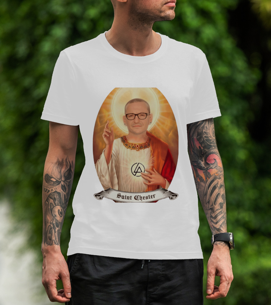 Chester Bennington Saint Chester Linkin Park Memorial T-Shirt