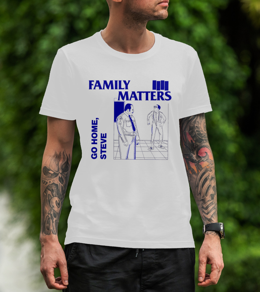 Family Matters Go Home Steve TV Show Humor Scene T-Shirt