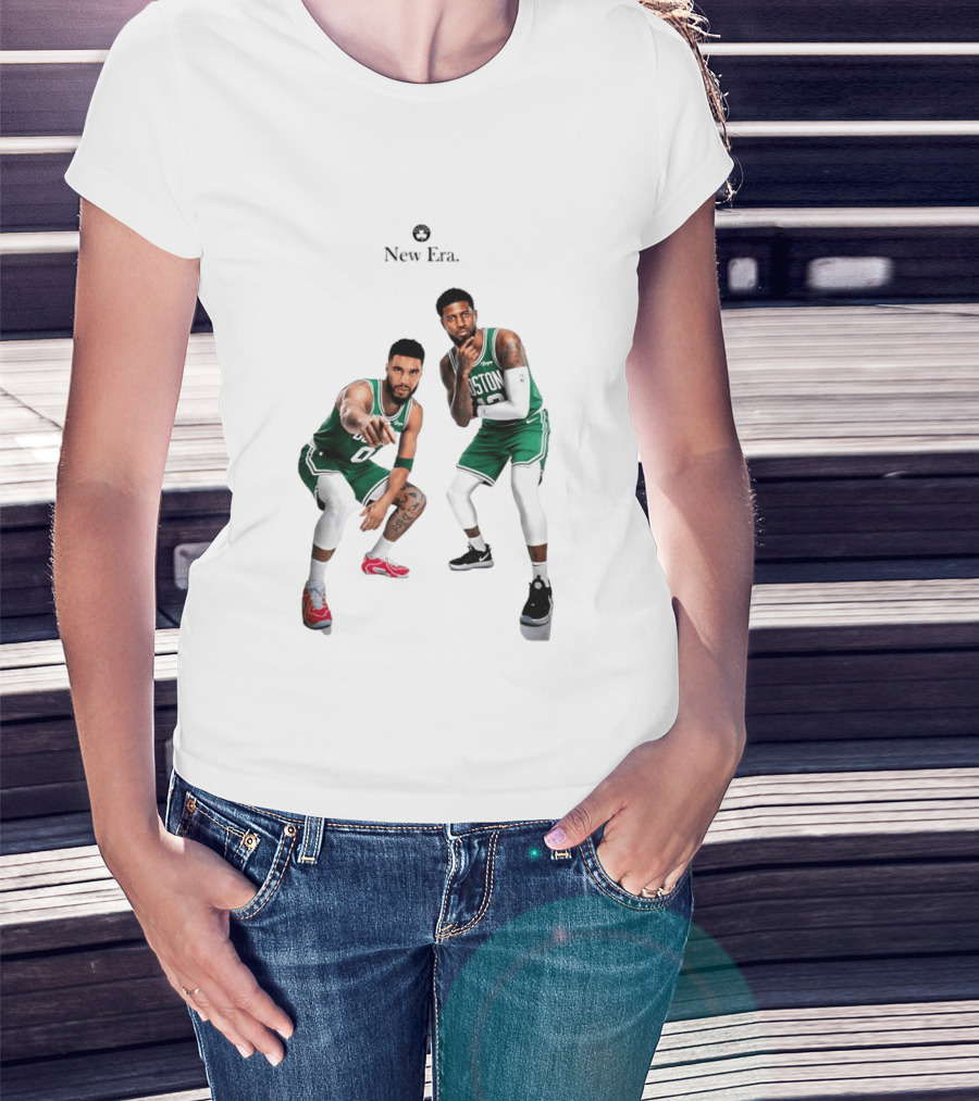 Boston Celtics Jayson Tatum Paul George New Era T-Shirt