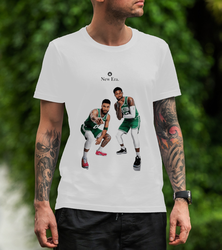 Boston Celtics Jayson Tatum Paul George New Era T-Shirt