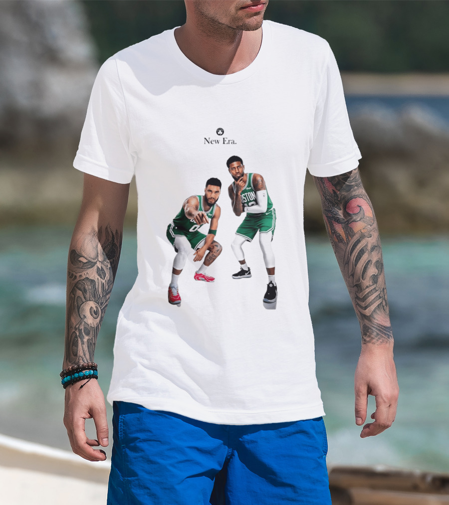 Boston Celtics Jayson Tatum Paul George New Era T-Shirt